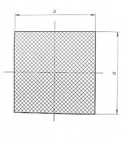 Силиконовый шнур квадратного сечения 18x18 мм