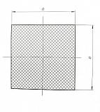 Шнур силиконовый квадратного сечения 18x18 мм